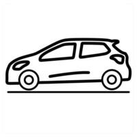 road icon concept in black line color vector