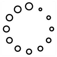 loading icon concept in black line color vector