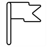 Signpost icon concept in black line color vector