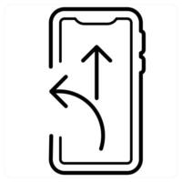 Route and way icon concept in black line color vector