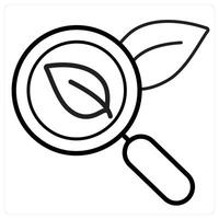 Biology and lab icon concept in black line color vector