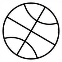 Football icon concept in black line color vector