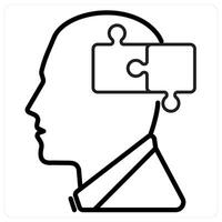 Strategy Management icon concept in black line color vector