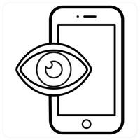 Remote Control icon concept in black line color vector