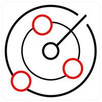 Scan icon concept in black line color vector