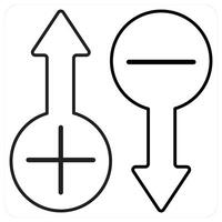 Rating and reviews icon concept in black line color vector