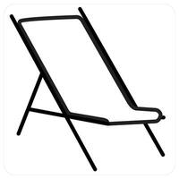 rest and bed icon concept in black line color vector