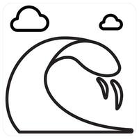 highway icon concept in black line color vector
