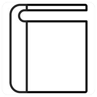 book concept in black line color vector