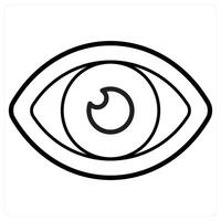 View icon concept in black line color vector