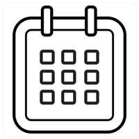 Event icon concept in black line color vector