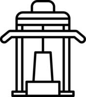 Bench Press Strength Exercise vector