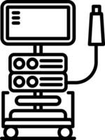 Endoscopy Machine Internal Imaging vector