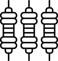 Resistor Component Function vector