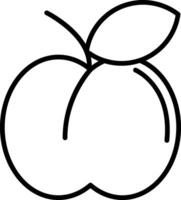 Peach Soft Fruit vector