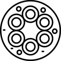 Gloeocapsa Cyanobacteria Icon vector