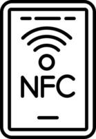 NFC Near Field Communication vector