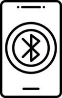 Bluetooth Phone Connection vector