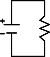 Simple Resistor Circuit vector