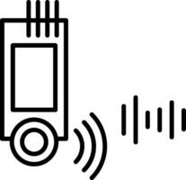Sound Sensor Audio Detection Tool vector