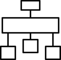 Hierarchical Organizational Structure vector
