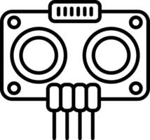 Ultrasonic High-frequency Sound Sensor vector