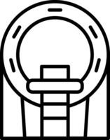 Magnetic Resonance Imaging Detailed Body Scan vector