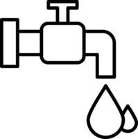 Faucet Water Flow vector