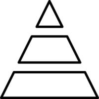 Pyramid Chart Hierarchical Diagram vector