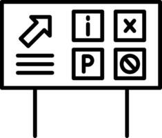 Service Area Sign Board Rest Area Indicator vector