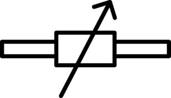 Variable Resistor Design vector
