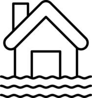 Flood Water Overflow Hazard vector