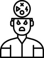 Hyperactivity Symptoms Icon vector
