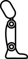 Prosthetic Artificial Limb vector