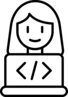 Programmer Coding Tasks vector