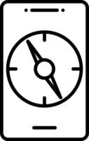 Digital Compass Tool vector