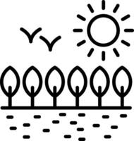Fields Open Farmland vector