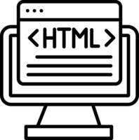 HTML Web Language vector