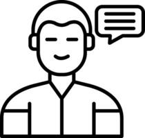 Over Talkative Behavior vector