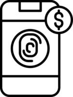 Fingerprint Lock Security Feature vector