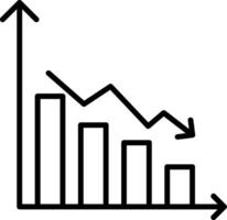Line Chart Statistical Data vector