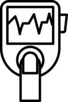 Pulse Oximeter Blood Oxygen Measurement vector