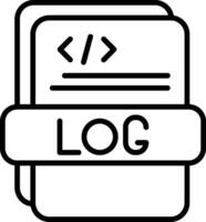 Log File Icon vector