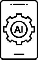 AI Artificial Intelligence vector