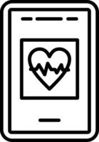 Heart Rate Pulse Monitoring vector