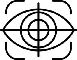 Eye Scanner Eye Identification Tool vector