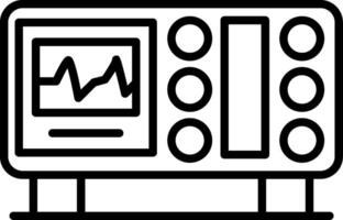 Oscilloscope Waveform Display vector