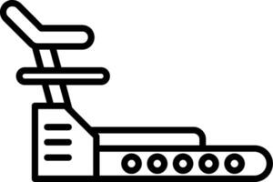 Treadmill Machine Icon vector