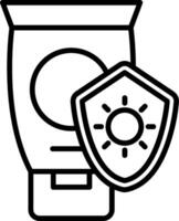 Sun Block UV Protection Cream vector