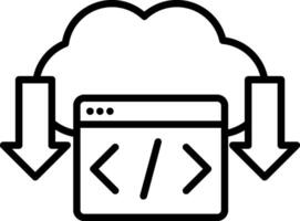 Cloud-Based Coding Tools vector